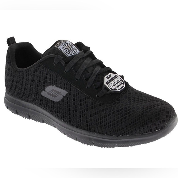 Skechers Shoes - Skechers Work Bronaugh Non-Safety Toe Work Shoes - Women’s Size 7 Black New